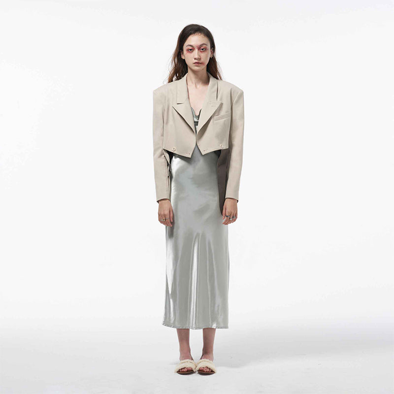 Reversible Blazer with Lace Lining
