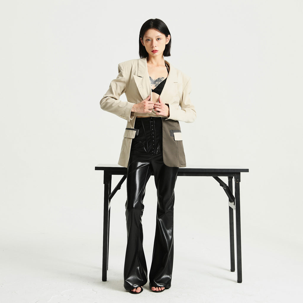 Reversible Blazer with Lace Lining