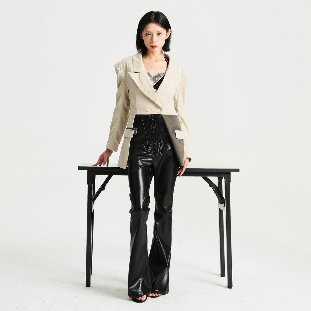 Reversible Blazer with Lace Lining