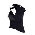 Deconstructed Suit-Structured Halter Top