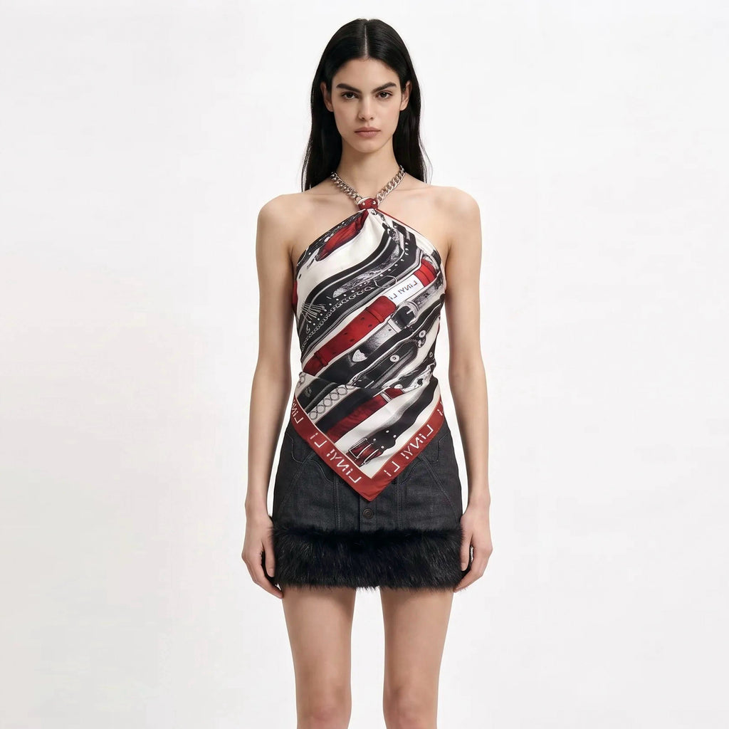Silk scarf（red）