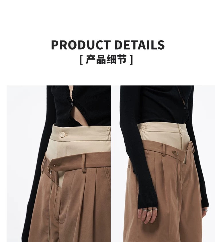 Unisex Double Waistband A-Line Bermuda Shorts