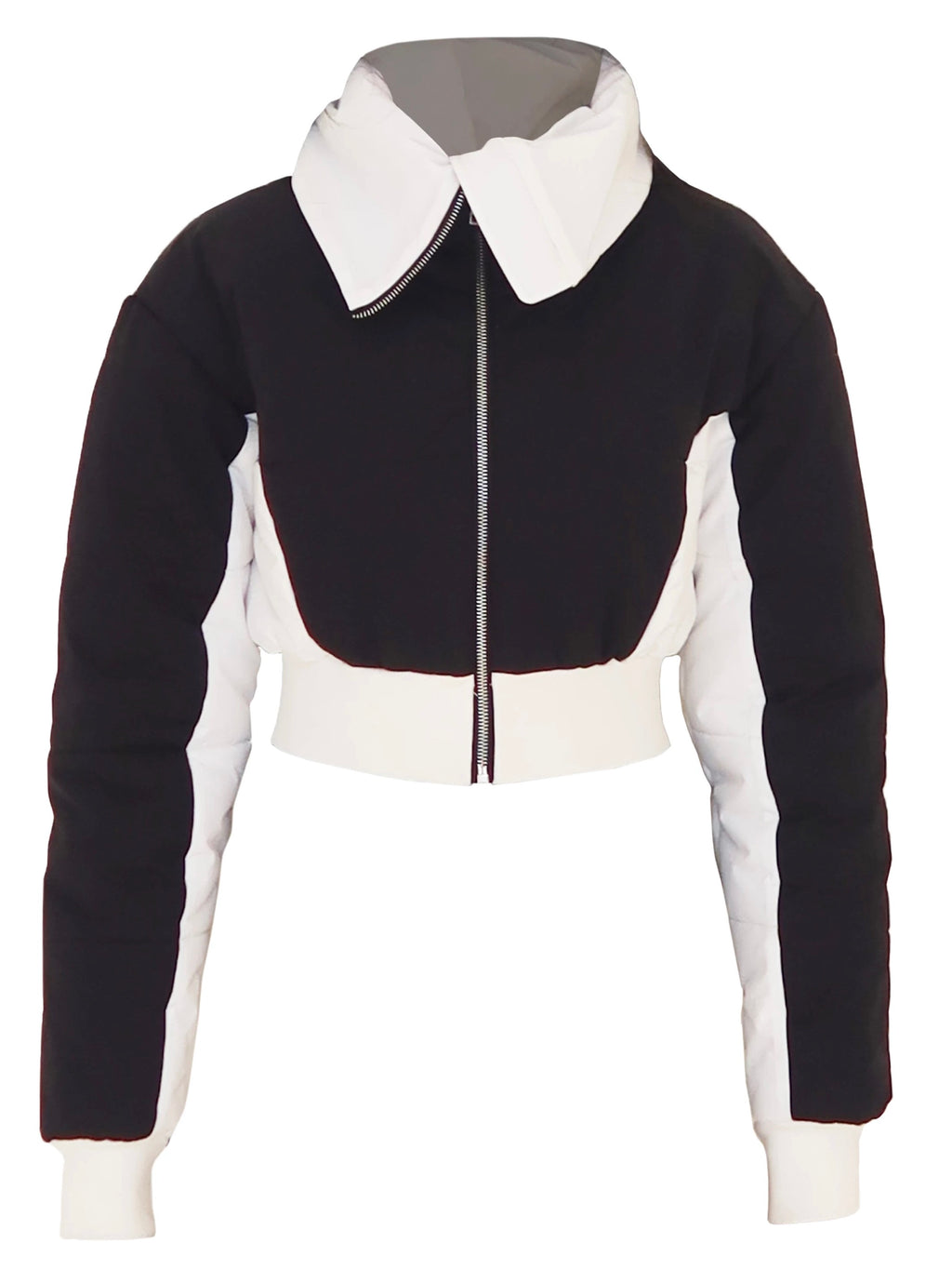 High-Waisted Cropped Puffer Jacket