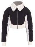 High-Waisted Cropped Puffer Jacket