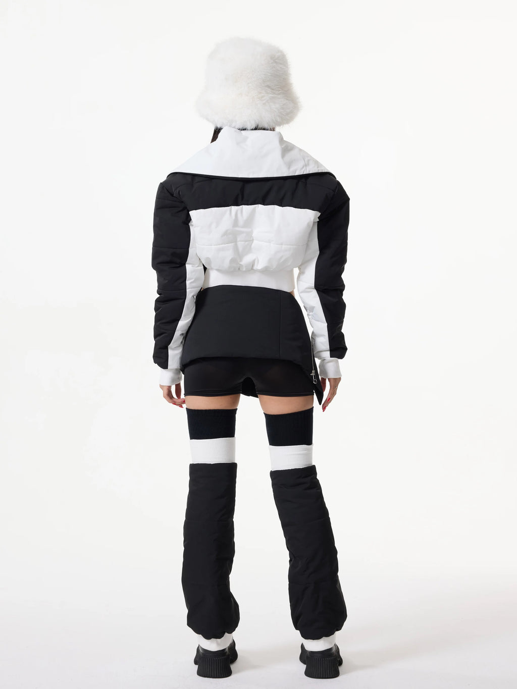 High-Waisted Cropped Puffer Jacket