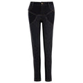 Paneled Denim Tapered Jeans