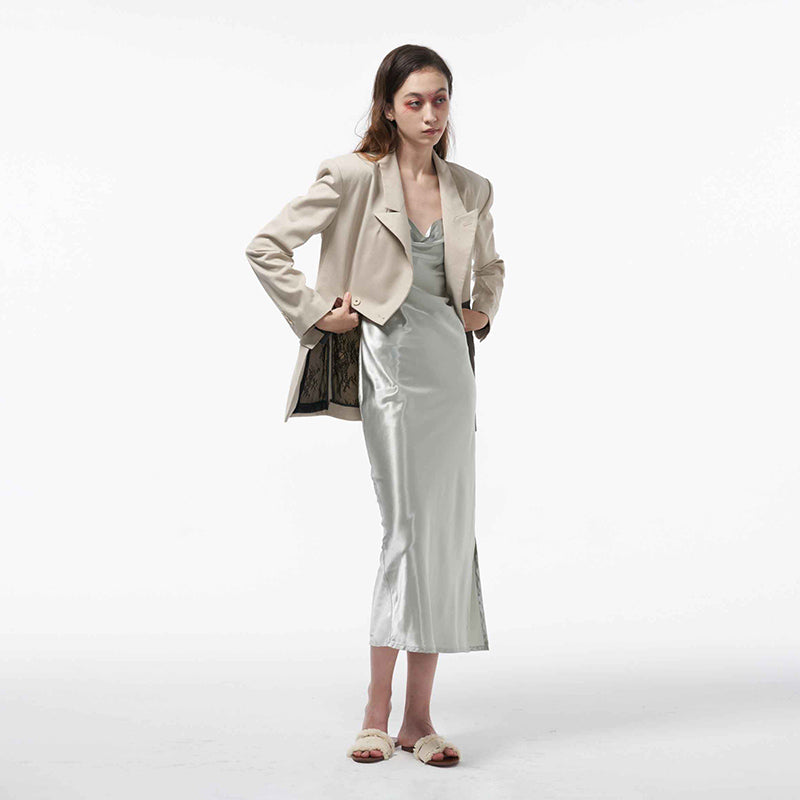 Reversible Blazer with Lace Lining