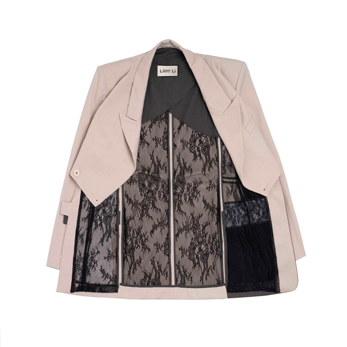 Reversible Blazer with Lace Lining
